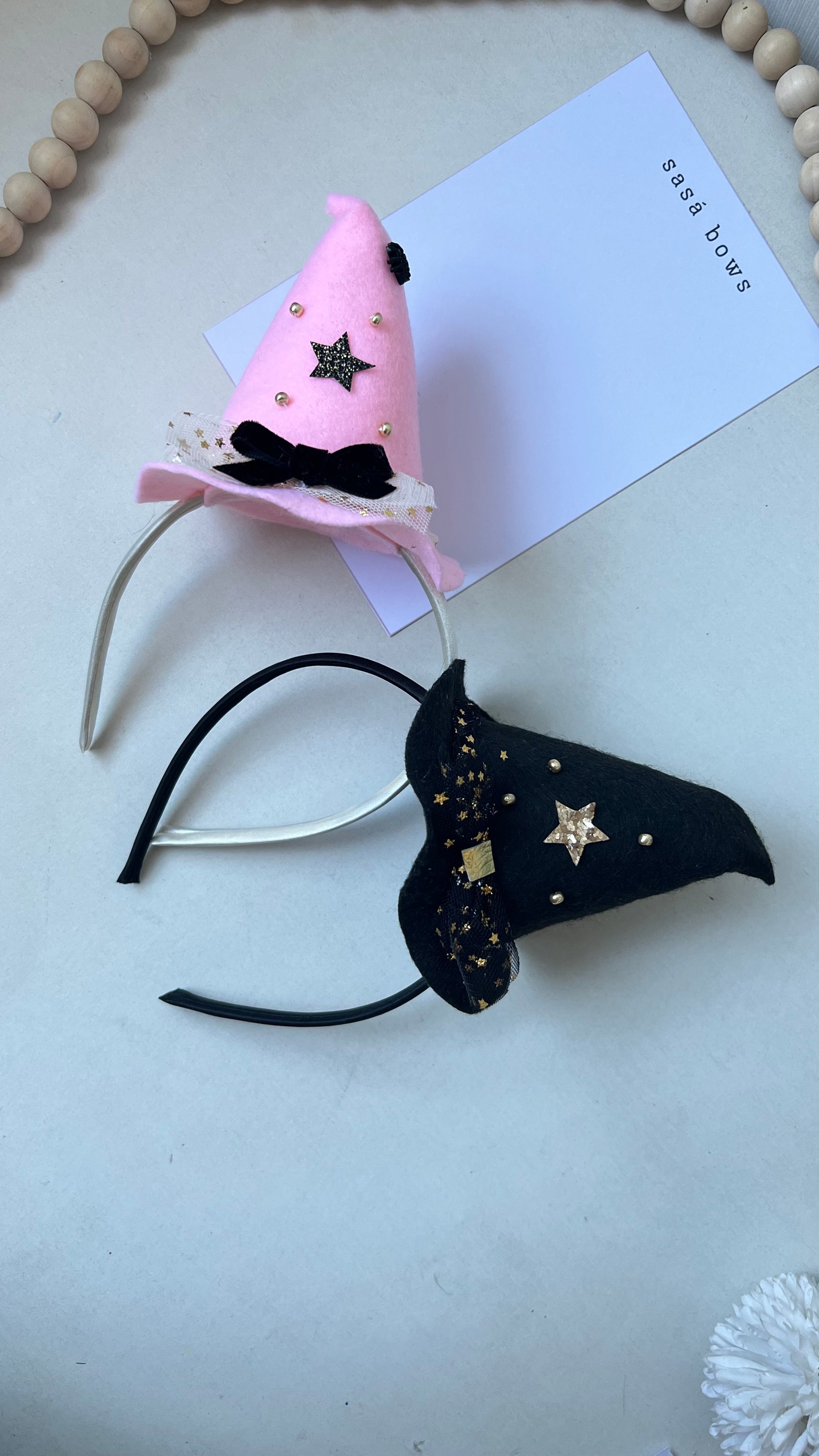 Cintillo sombrero brujita