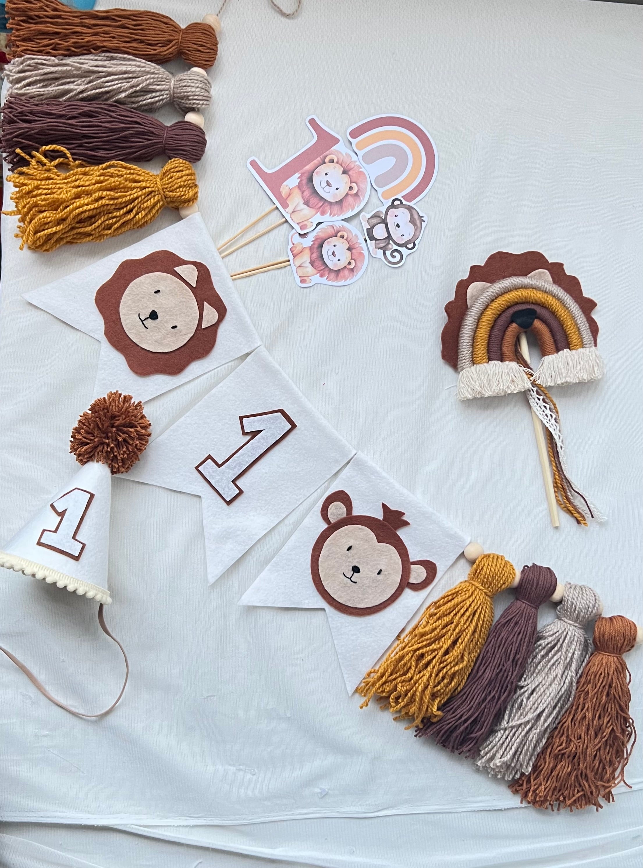 Kit temático Safari con gorrito