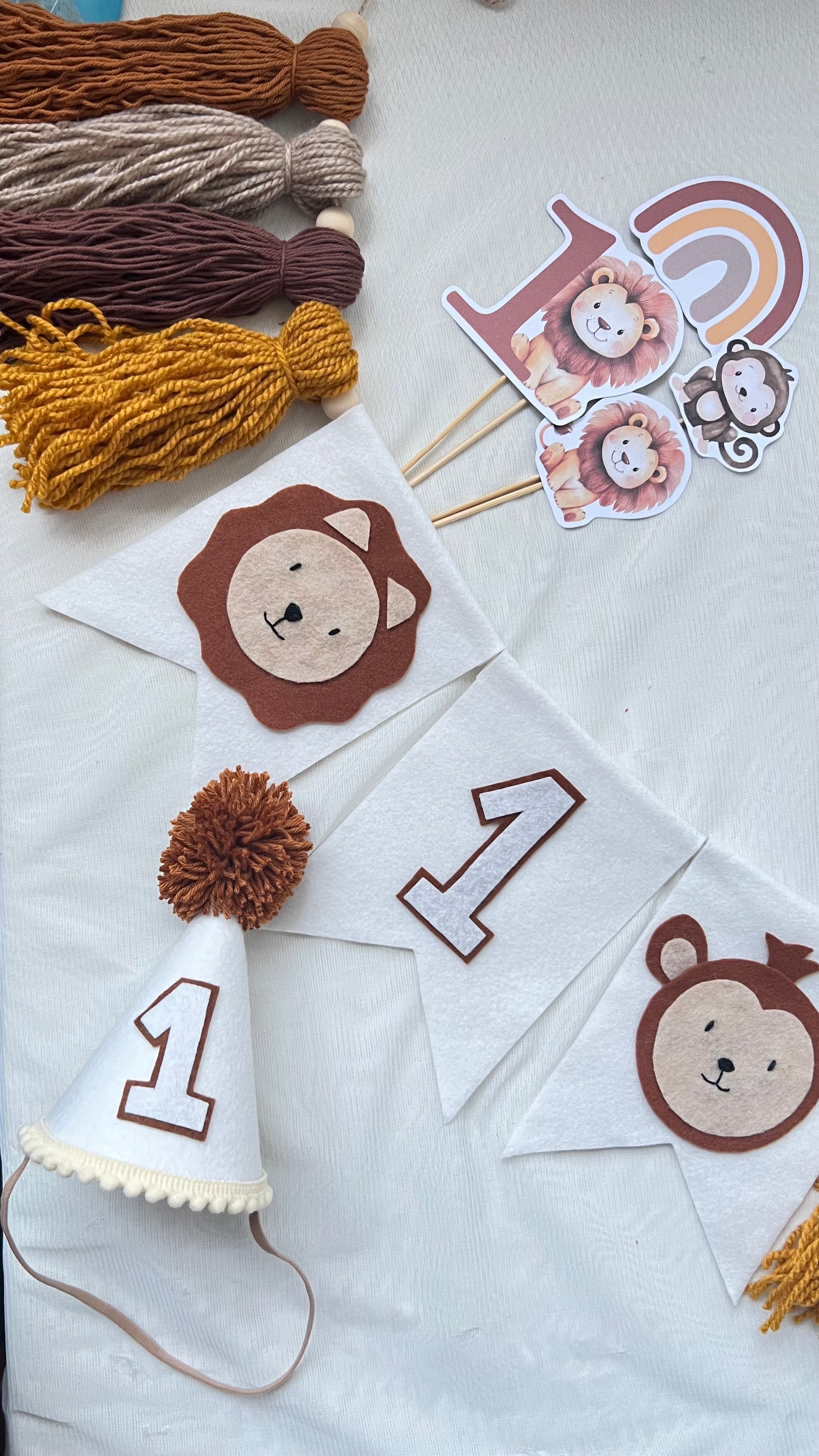 Kit temático Safari con gorrito