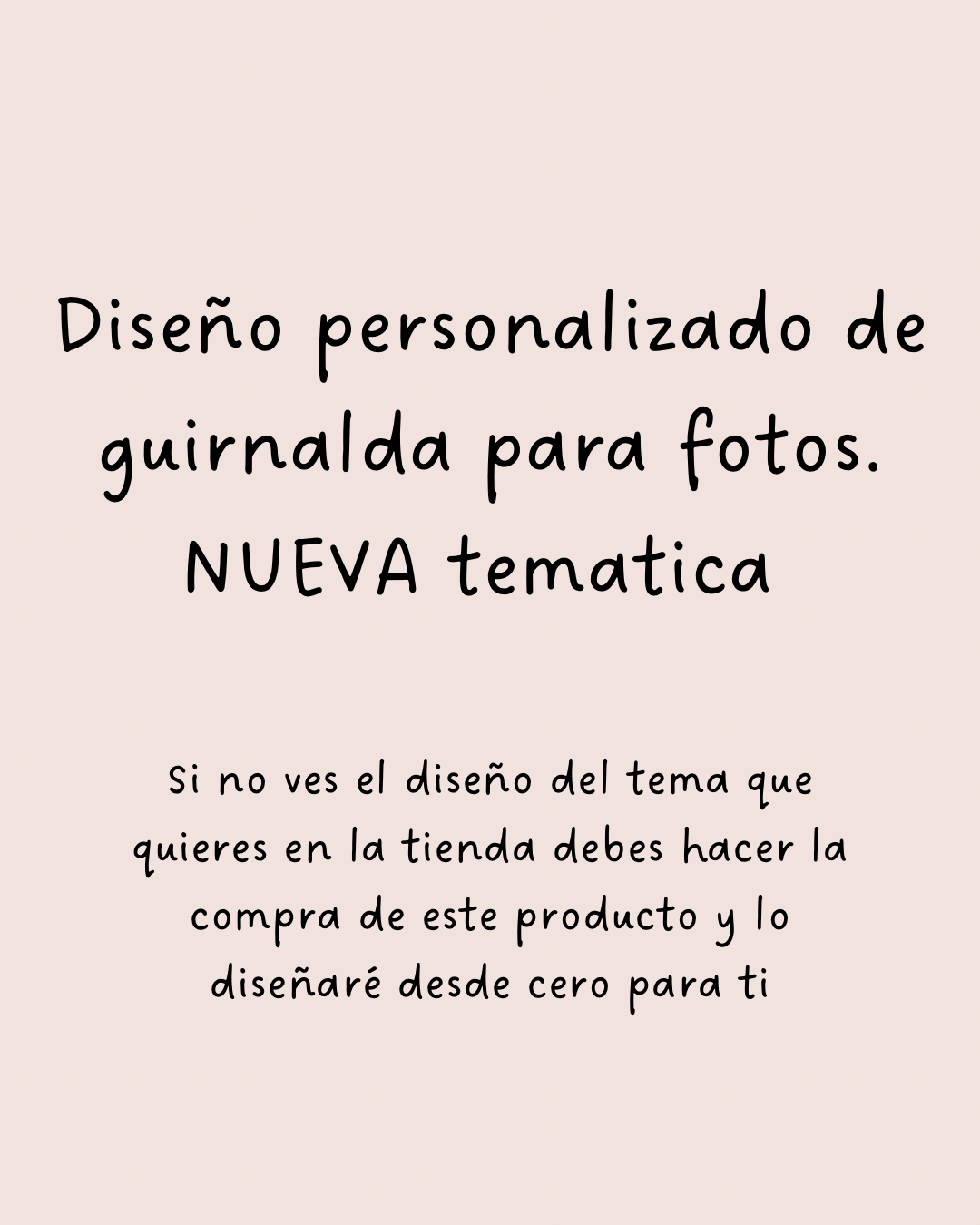 Guirnalda para fotos | Diseño personalizado